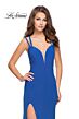 La Femme 25648 Dark Berry Double Strap Slim Dress