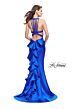 La Femme 25838 Ruffle Tail Mikado Mermaid Dress