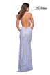 La Femme 30474 Dark Berry Lace Dress