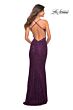 La Femme 30474 Dark Berry Lace Dress