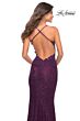 La Femme 30474 Dark Berry Lace Dress