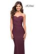 La Femme 30502 Royal Blue Strapless Dress