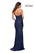 La Femme 30502 Royal Blue Strapless Dress