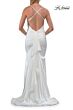 La Femme 33193 Emerald Green Long Tail Ruched Dress
