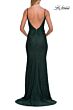 La Femme 33264 Black Spaghetti Strap Backless Dress
