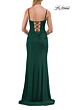 La Femme 33298 Black Sweetheart Neckline Lace-Up Dress