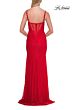 La Femme 33305 Black Spaghetti Strap Sweetheart Neck Dress