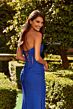 La Femme 33327 Royal Blue Strapless Hotfix Dress