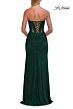 La Femme 33327 Royal Blue Strapless Hotfix Dress