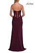 La Femme 33327 Royal Blue Strapless Hotfix Dress