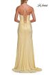 La Femme 33340 Cloud Blue Faux Wrap Hotfix Dress