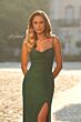 La Femme 33343 Red Spaghetti Strap Hotfix Dress