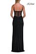 La Femme 33343 Red Spaghetti Strap Hotfix Dress