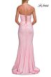 La Femme 33360 Royal Blue Sweetheart Neckline Hotfix Dress