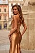 La Femme 33362 Bronze Sweetheart Neckline Strapless Dress