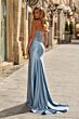 La Femme 33362 Bronze Sweetheart Neckline Strapless Dress