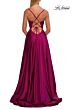 La Femme 33373 Ice Blue A-line with Pocket Dress