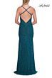 La Femme 33381 Black Fitted High Slit Dress