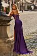 La Femme 33398 Black High Slit Sweetheart Neckline Dress