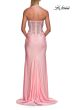 La Femme 33398 Black High Slit Sweetheart Neckline Dress
