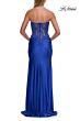 La Femme 33398 Black High Slit Sweetheart Neckline Dress
