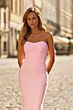 La Femme 33403 Red Fitted Sweetheart Neckline Dress