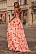 La Femme 33404 Multicolor Strapless with Pocket Dress