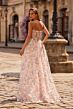 La Femme 33409 Multicolor Floral with Pocket Dress
