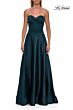 La Femme 33417 Copper Strapless with Pocket Dress