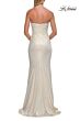 La Femme 33424 Purple Sweep Train Metallic Dress