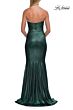 La Femme 33424 Purple Sweep Train Metallic Dress