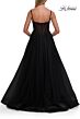 La Femme 33436 Marine Blue Spaghetti Strap Sweetheart Neckline Dress