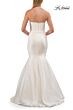 La Femme 33438 Black Sweep Train Strapless Dress