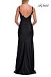 La Femme 33439 Royal Blue Spaghetti Strap High Slit Dress