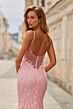 La Femme 33452 Baby Pink Spaghetti Strap Dress