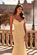 La Femme 33452 Baby Pink Spaghetti Strap Dress