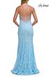 La Femme 33452 Baby Pink Spaghetti Strap Dress