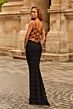 La Femme 33520 Black Sweetheart Neck Embellished Dress