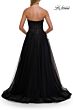 La Femme 33528 Dark Emerald High Slit Strapless Dress