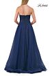 La Femme 33551 Sweep Train Tulle Skirt Royal Purple Dress