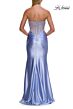 La Femme 33639 Bronze Basque Waist Strapless Dress