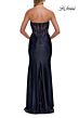 La Femme 33639 Bronze Basque Waist Strapless Dress