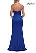 La Femme 33670 Chocolate Brown Fitted Strapless Dress