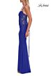 La Femme 33678 Red Spaghetti Strap Lace-Up Dress