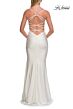 La Femme 33723 Red Spaghetti Strap Faux Wrap Dress