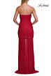 La Femme 33725 Black Sweetheart Neckline Hotfix Dress