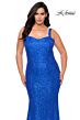 La Femme 28798 Sweetheart Neck Lace Plus Size Dress