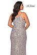 La Femme 28860 Scoop Neck Sleeveless Sequin Plus Size Dress