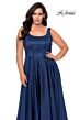La Femme 28879 Beaded Bodice A-Line Plus Size Dress