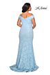 La Femme 28883 Off-The-Shoulder Lace Plus Size Dress